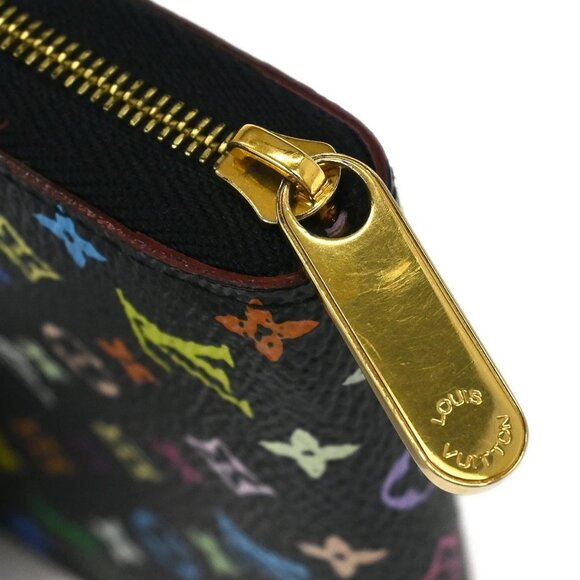 Louis Vuitton Black Multicolor Zippy Coin Purse Wallet M60268 TS1111 125054 - Picture 4 of 7